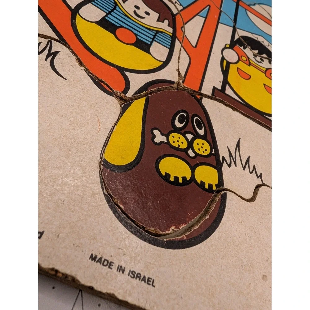 Romper Room Weebles Cork Wood Puzzle Playground 1977‎ Hasbro 418-11